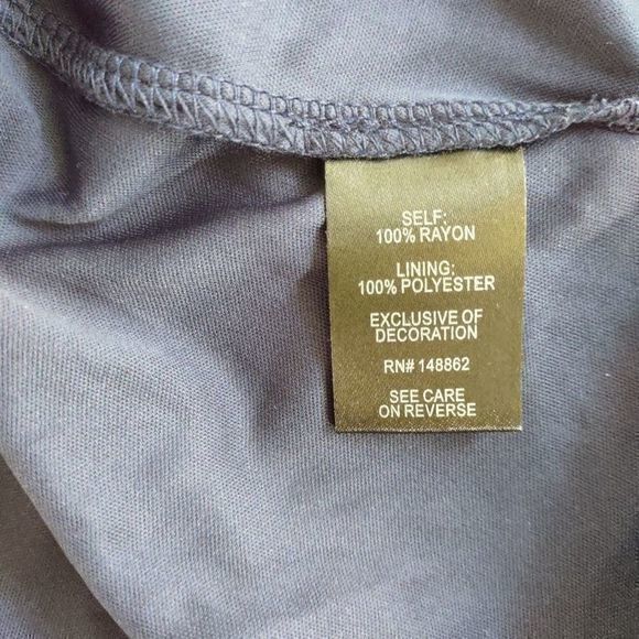 Torrid Navy Gauze Short Sleeve Skater Dress with Lace Collar Detail and Pockets - Picture 9 of 10